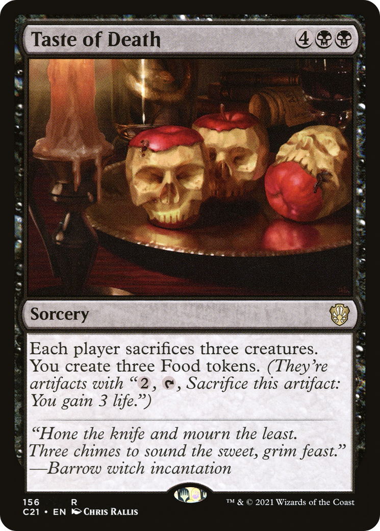 Taste of Death (C21-156) [Commander 2021] MTG Single Wizards of the Coast