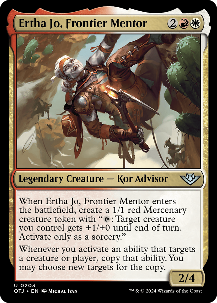 Ertha Jo, Frontier Mentor (OTJ-203) [Outlaws of Thunder Junction] Foil MTG Single Wizards of the Coast
