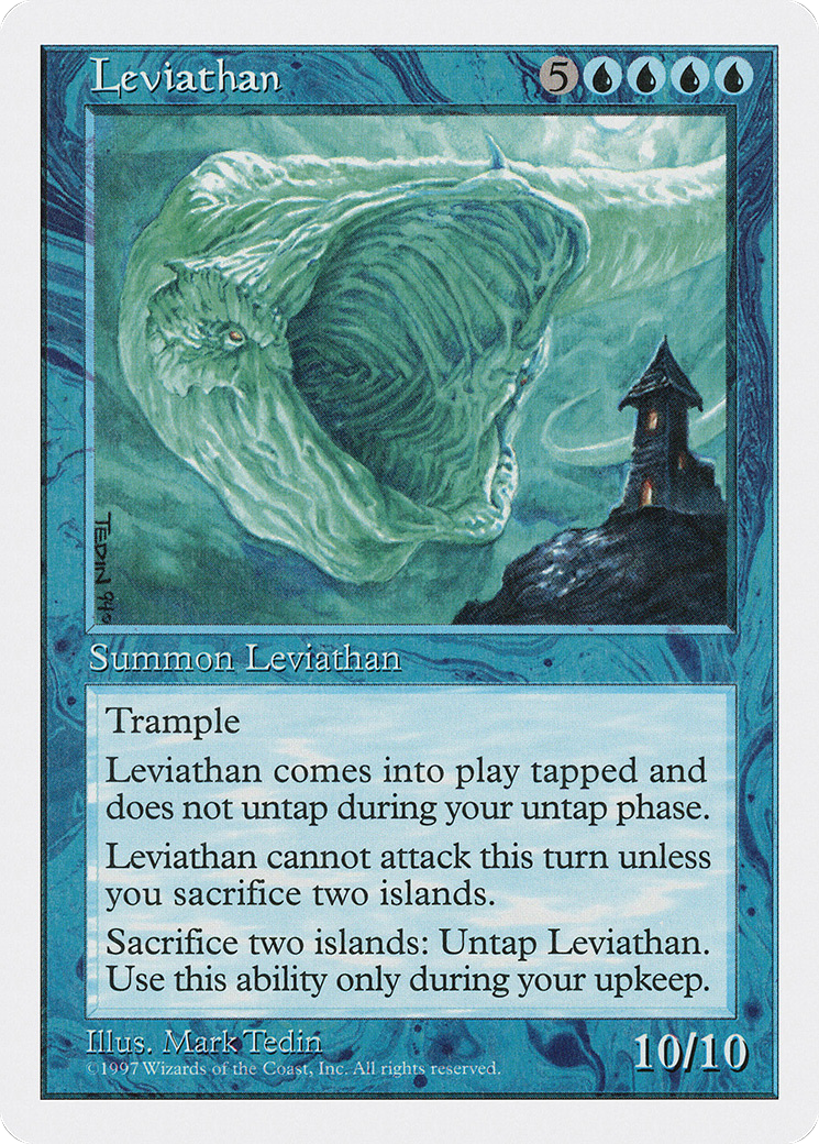Leviathan (5ED-098) [Fifth Edition] MTG Single Wizards of the Coast