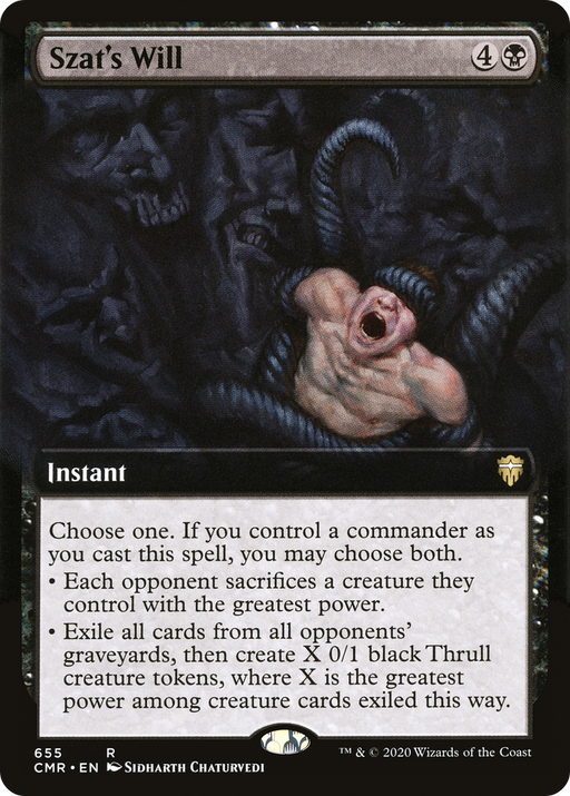 Szat's Will (CMR-655) [Commander Legends] (Extended Art) MTG Single Wizards of the Coast