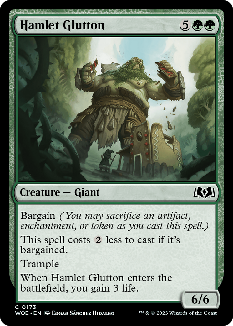 Hamlet Glutton (WOE-173) [Wilds of Eldraine] Foil MTG Single Wizards of the Coast