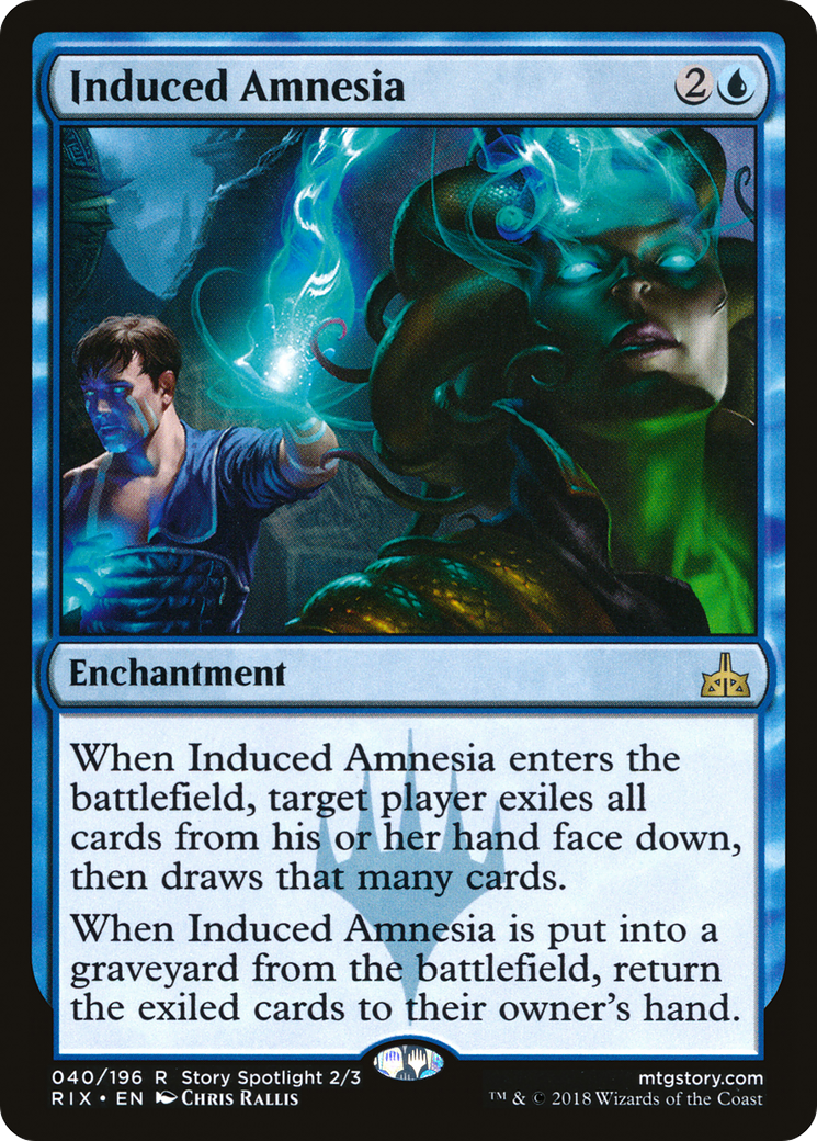 Induced Amnesia (RIX-040) [Rivals of Ixalan] MTG Single Wizards of the Coast