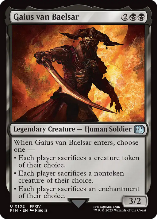 Gaius van Baelsar (FIN-102) [FINAL FANTASY] Foil MTG Single Wizards of the Coast