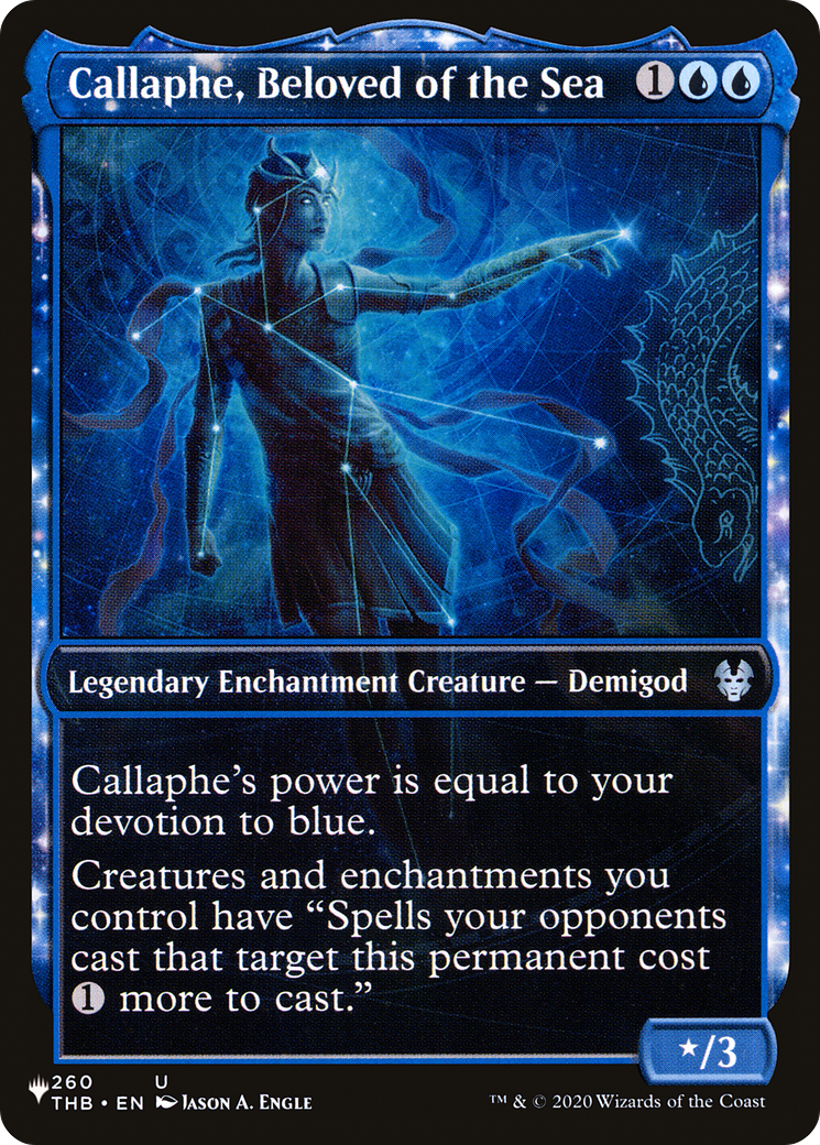 Callaphe, Beloved of the Sea (LIST-THB-260) [Mystery Booster] The List (Showcase) MTG Single Wizards of the Coast
