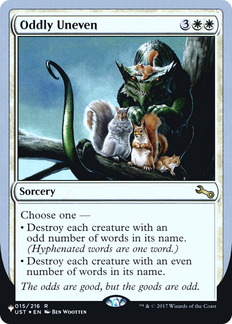 Oddly Uneven (LIST-015/216) [Mystery Booster] The List (Unfinity Foil Edition) Foil MTG Single Wizards of the Coast