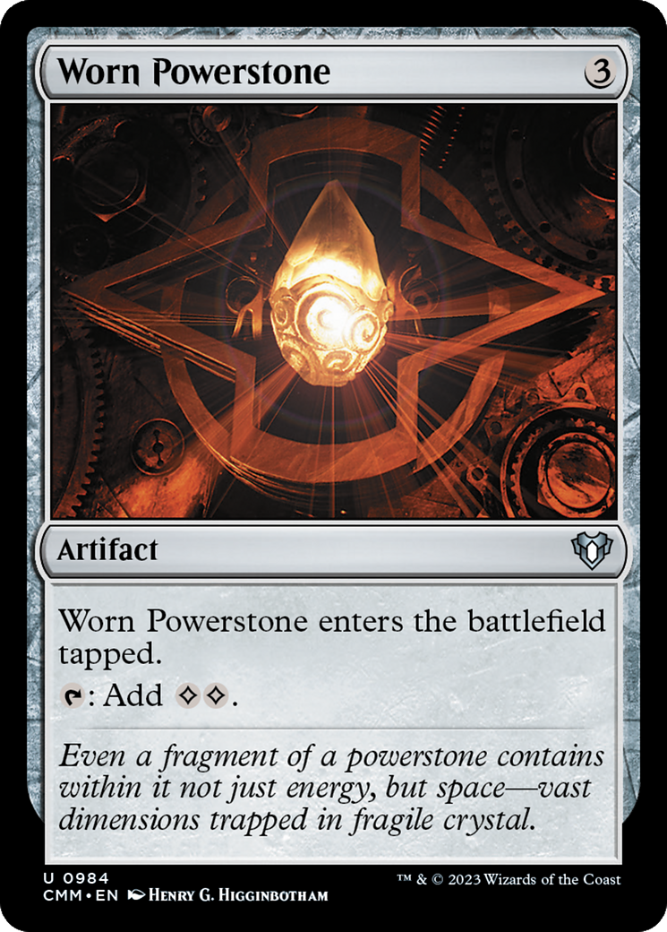 Worn Powerstone (CMM-984) [Commander Masters] MTG Single Wizards of the Coast