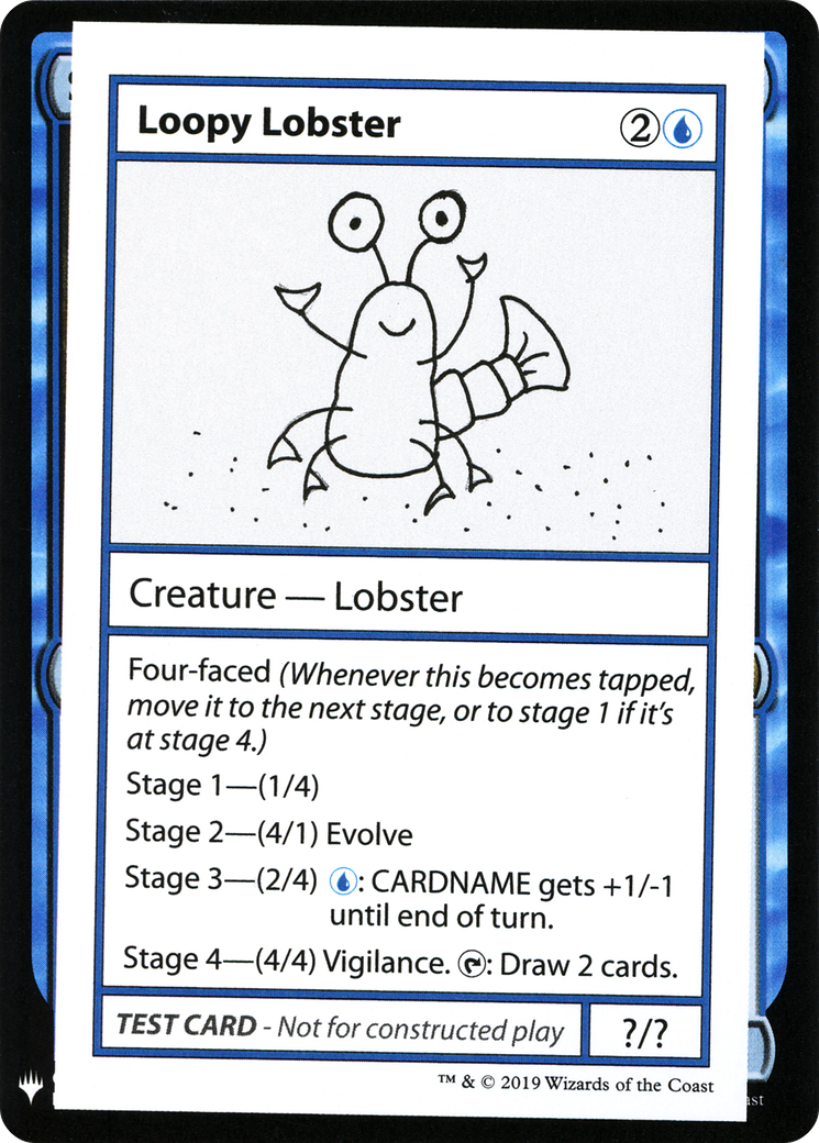 Loopy Lobster (CMB1-) [Mystery Booster] Playtest Cards 2019 MTG Single Wizards of the Coast
