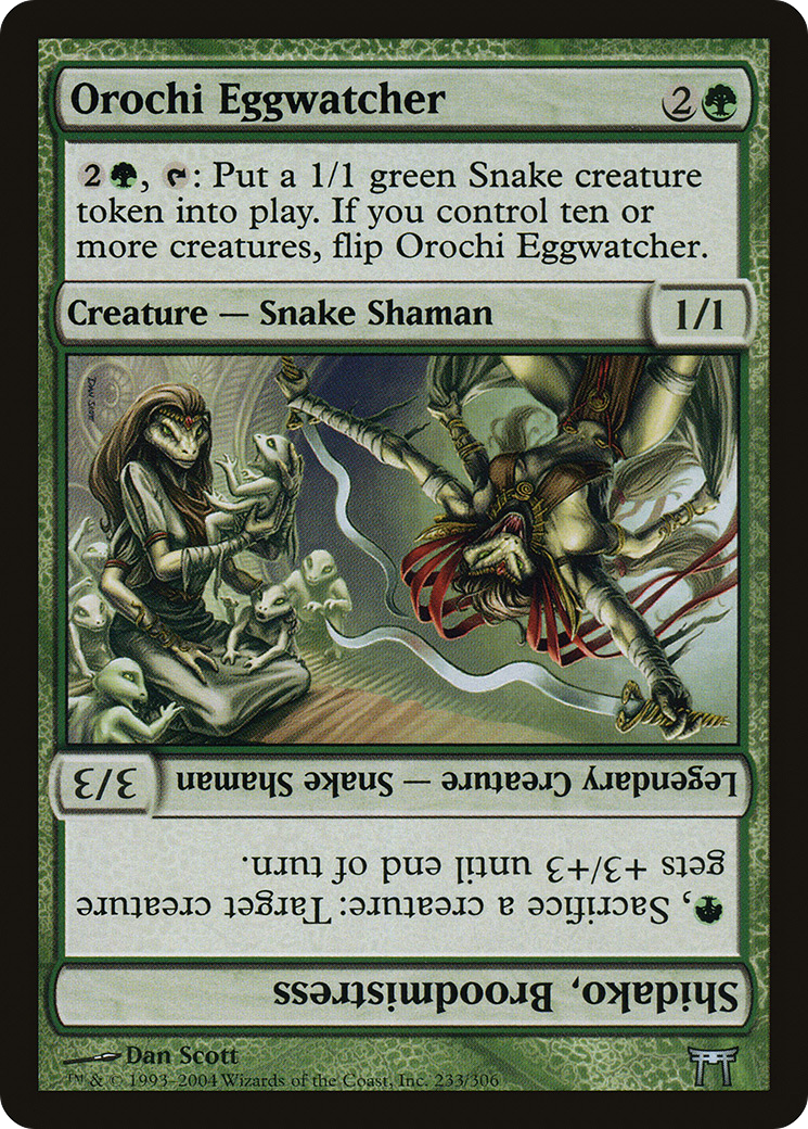 Orochi Eggwatcher // Shidako, Broodmistress (CHK-233) [Champions of Kamigawa] Foil MTG Single Wizards of the Coast