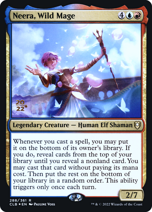 Neera, Wild Mage (PRE-288) [Battle for Baldur's Gate Promos] Foil MTG Single Wizards of the Coast