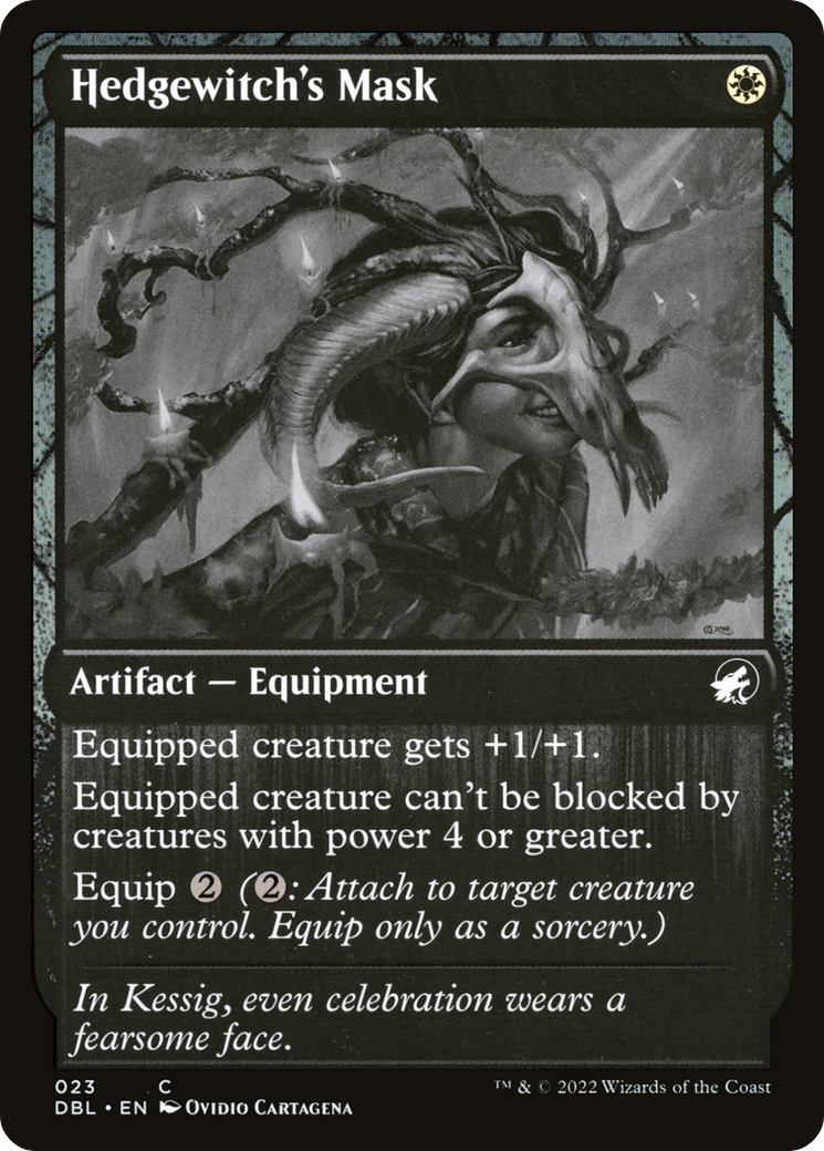 Hedgewitch's Mask (DBL-023) [Innistrad: Double Feature] Foil MTG Single Wizards of the Coast