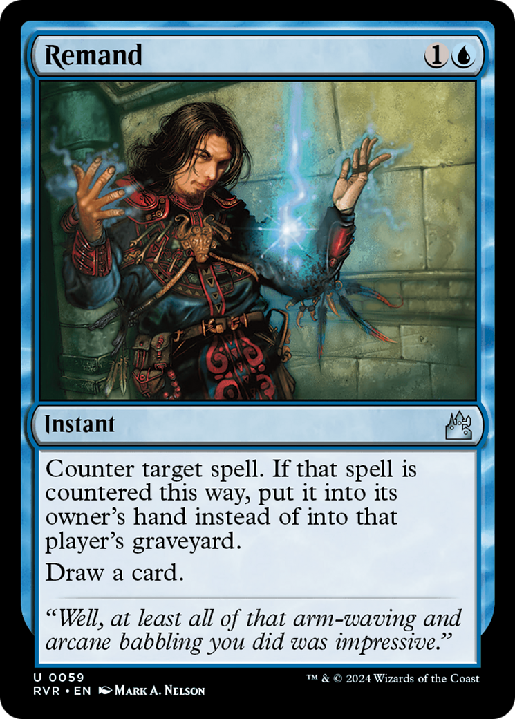 Remand (RVR-059) [Ravnica Remastered] Foil MTG Single Wizards of the Coast