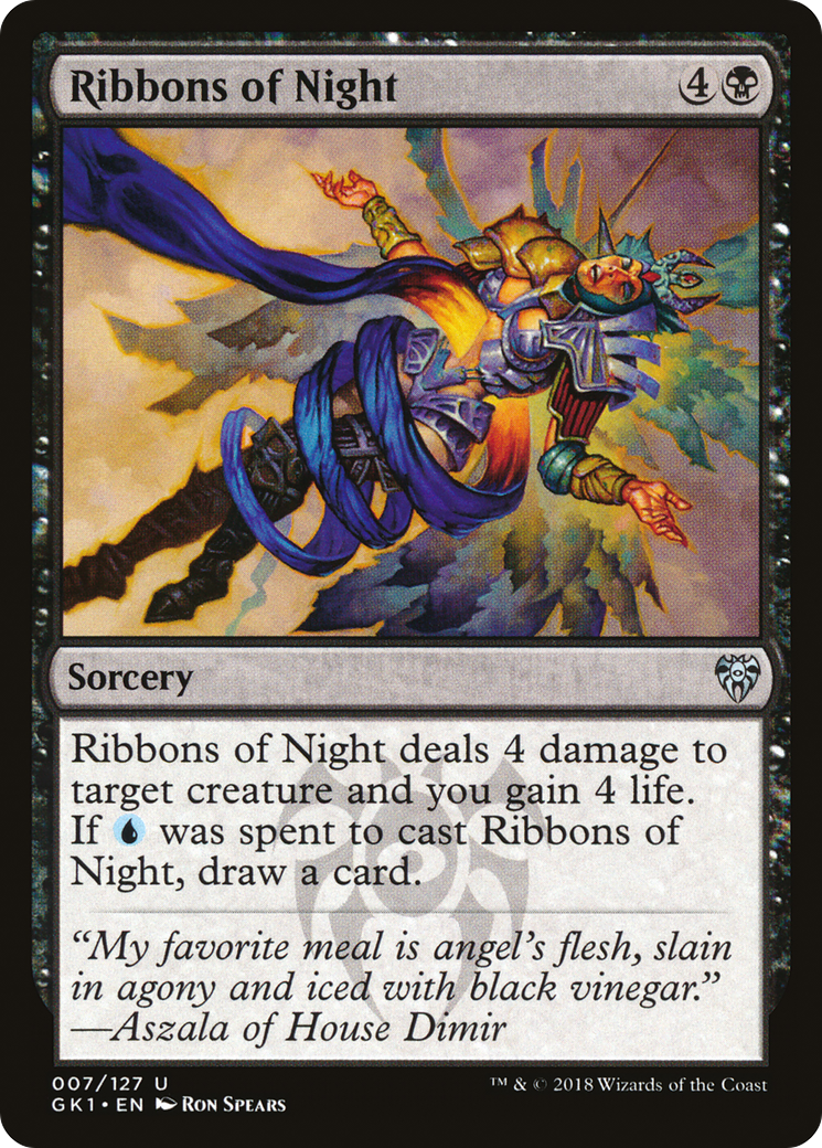 Ribbons of Night (GR1-007) [Misc] GRN Guild Kit MTG Single Wizards of the Coast