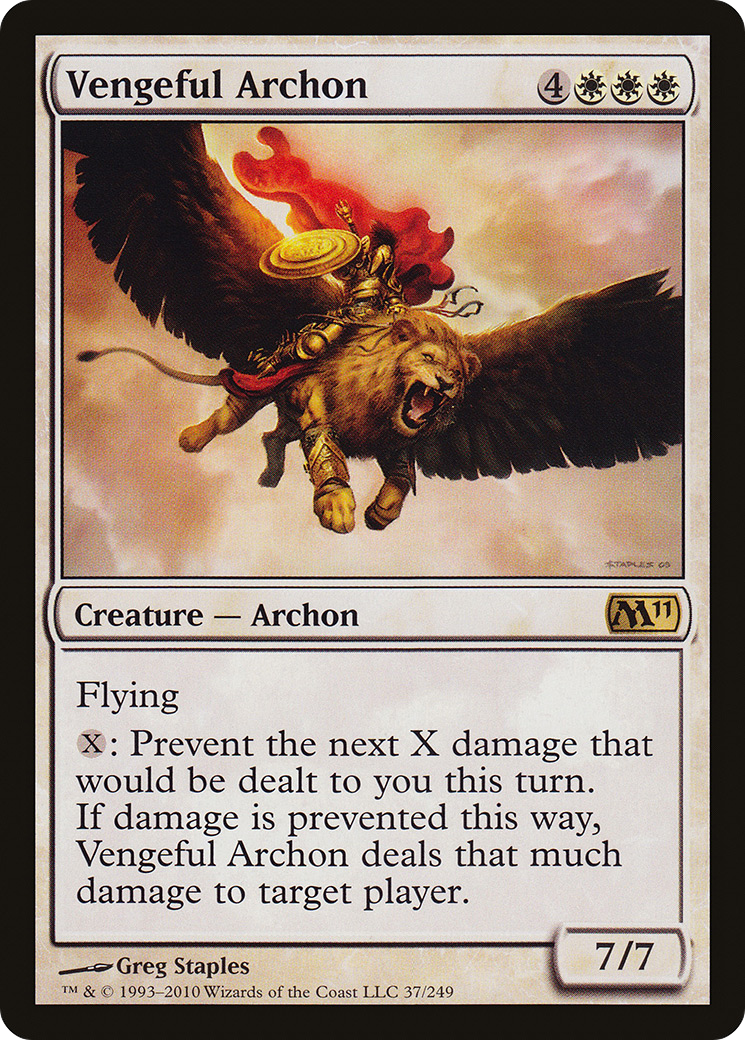 Vengeful Archon (M11-037) [Magic 2011] MTG Single Wizards of the Coast