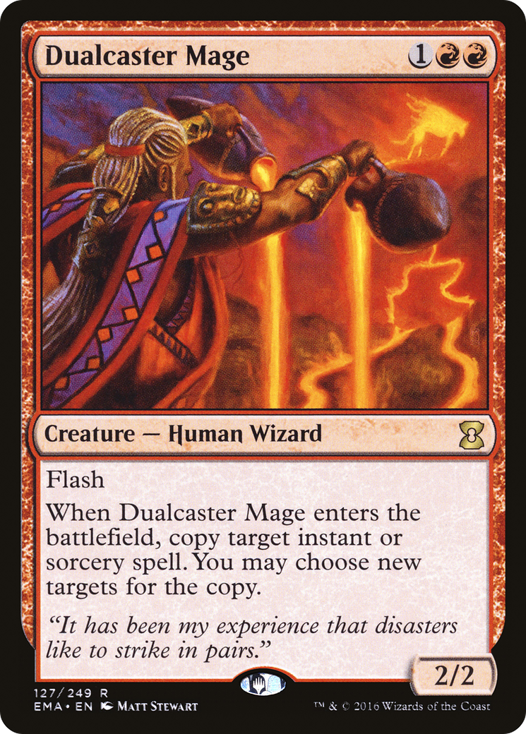 Dualcaster Mage (EMA-127) [Eternal Masters] Foil MTG Single Wizards of the Coast