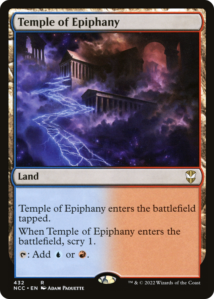 Temple of Epiphany (NCC-432) [New Capenna Commander] MTG Single Wizards of the Coast