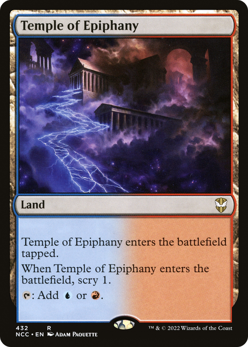 Temple of Epiphany (NCC-432) [New Capenna Commander] MTG Single Wizards of the Coast