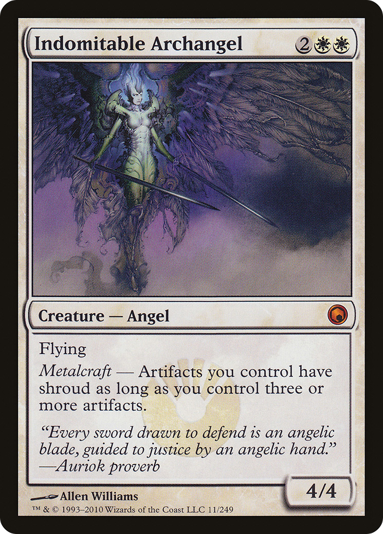 Indomitable Archangel (SOM-011) [Scars of Mirrodin] Foil MTG Single Wizards of the Coast