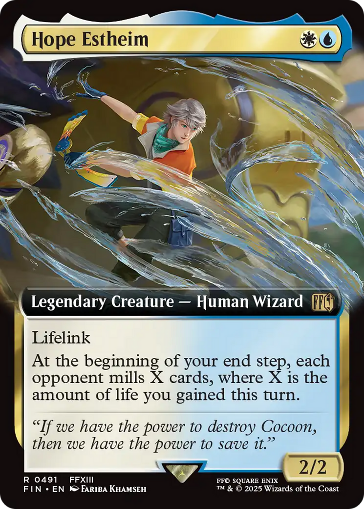 Hope Estheim (FIN-491) [FINAL FANTASY] (Extended Art) MTG Single Wizards of the Coast