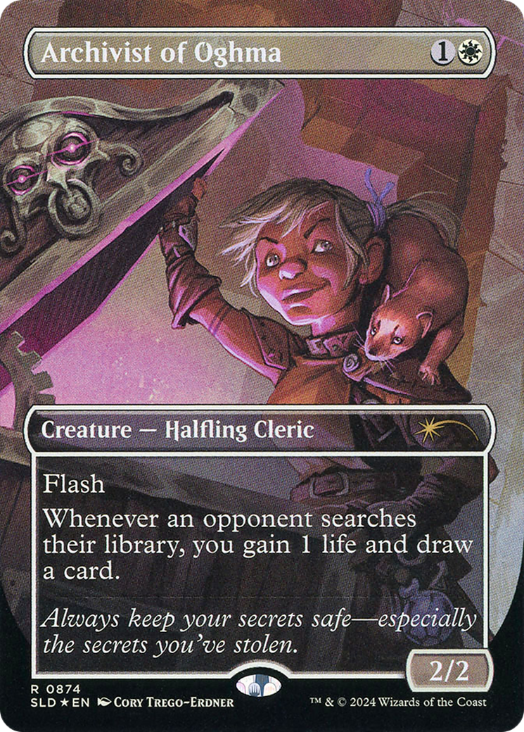 Archivist of Oghma (Rainbow Foil) (SLD-874) [Secret Lair] Drop (Borderless) Foil MTG Single Wizards of the Coast