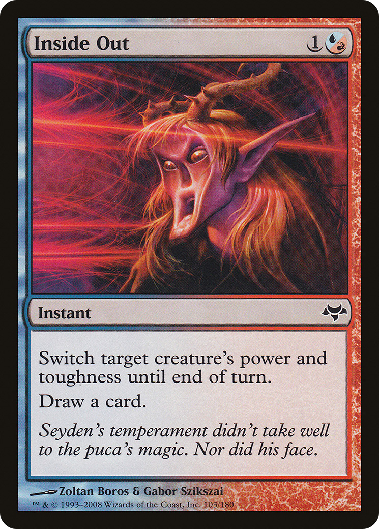 Inside Out (EVE-103) [Eventide] Foil MTG Single Wizards of the Coast