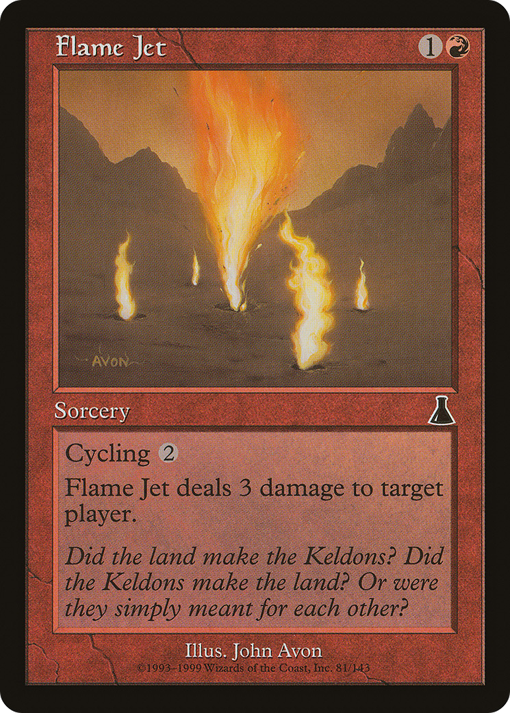 Flame Jet (UDS-081) [Urza's Destiny] MTG Single Wizards of the Coast
