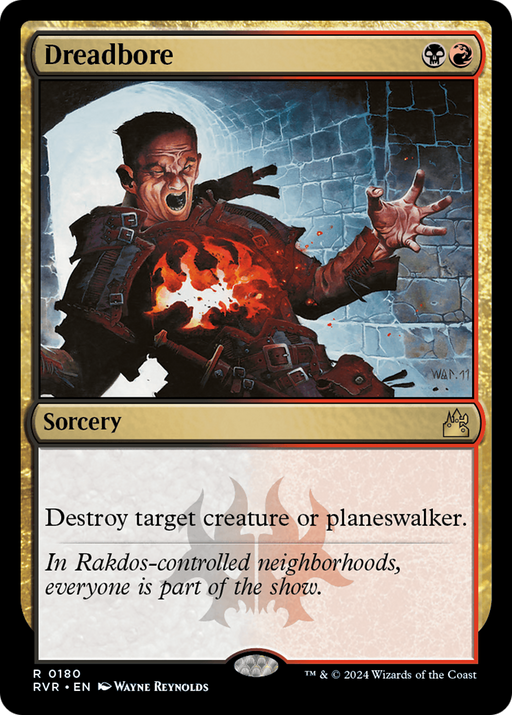 Dreadbore (RVR-180) [Ravnica Remastered] Foil MTG Single Wizards of the Coast