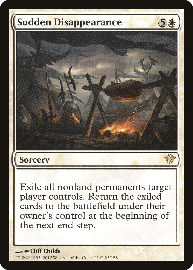 Sudden Disappearance (DKA-023) [Dark Ascension] Foil MTG Single Wizards of the Coast