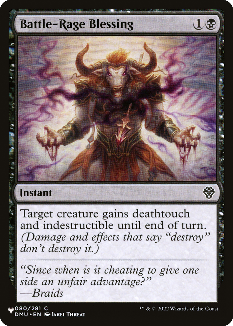 Battle-Rage Blessing (LIST-DMU-80) [Mystery Booster] The List MTG Single Wizards of the Coast