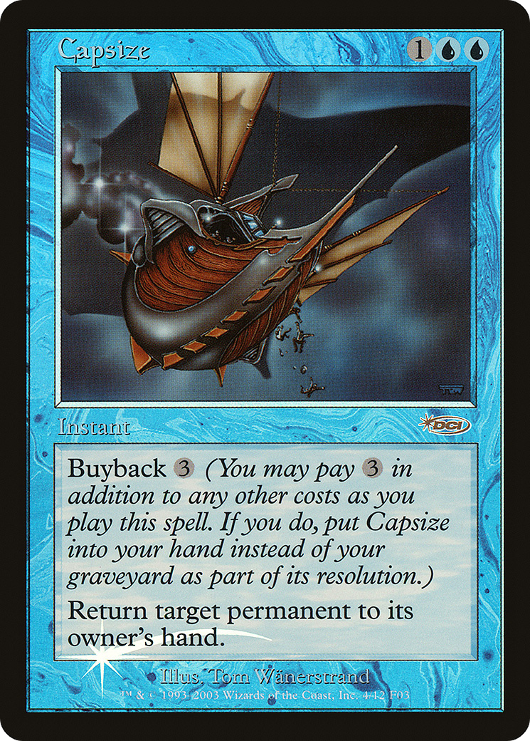 Capsize (FNM-004) [Misc] Friday Night Magic 2003 Foil MTG Single Wizards of the Coast