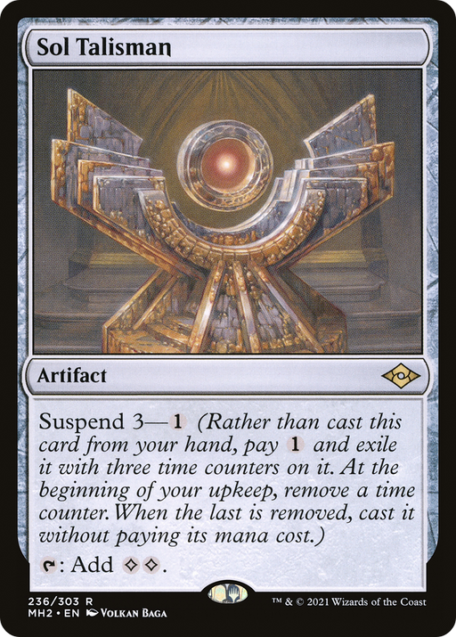 Sol Talisman (MH2-236) [Modern Horizons 2] Foil MTG Single Modern Horizons 2