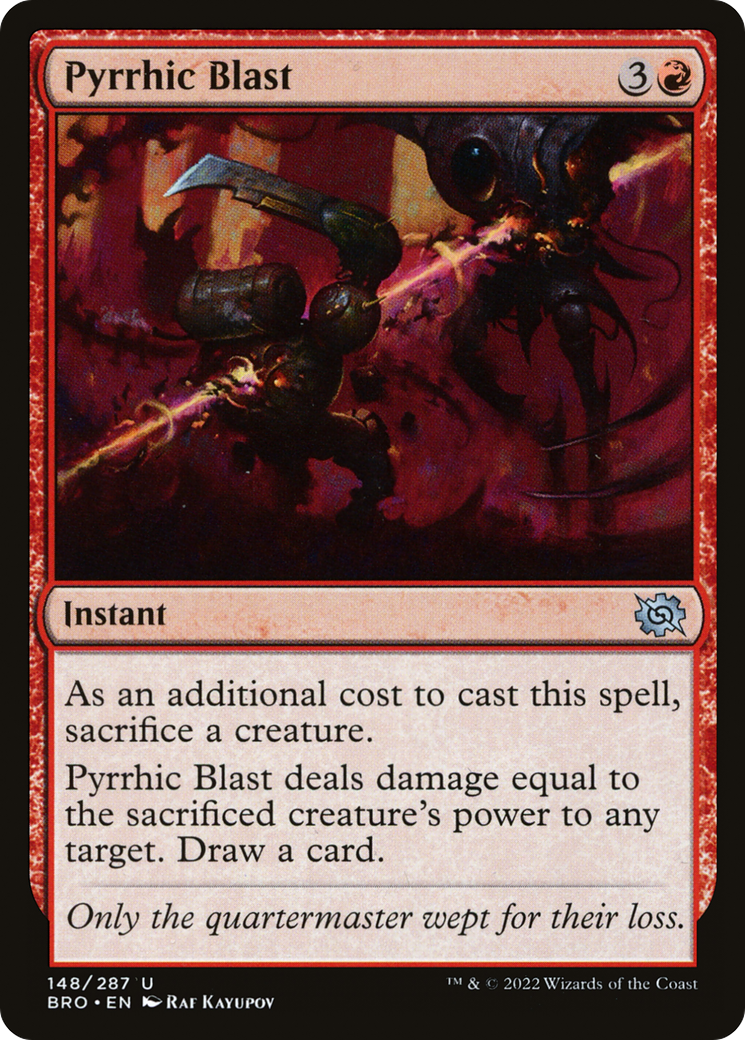 Pyrrhic Blast (BRO-148) [The Brothers' War] Foil MTG Single Wizards of the Coast