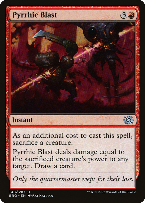 Pyrrhic Blast (BRO-148) [The Brothers' War] Foil MTG Single Wizards of the Coast