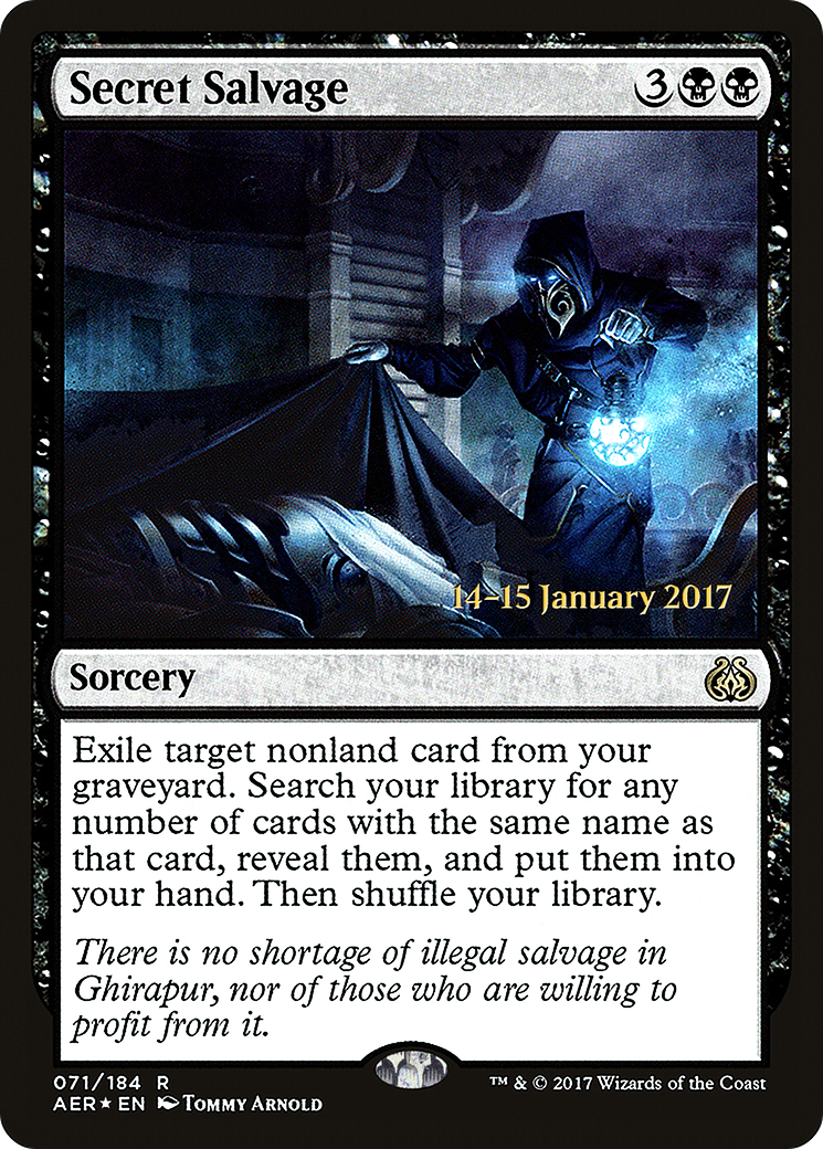 Secret Salvage (PRE-071) [Aether Revolt Promos] Foil MTG Single Wizards of the Coast