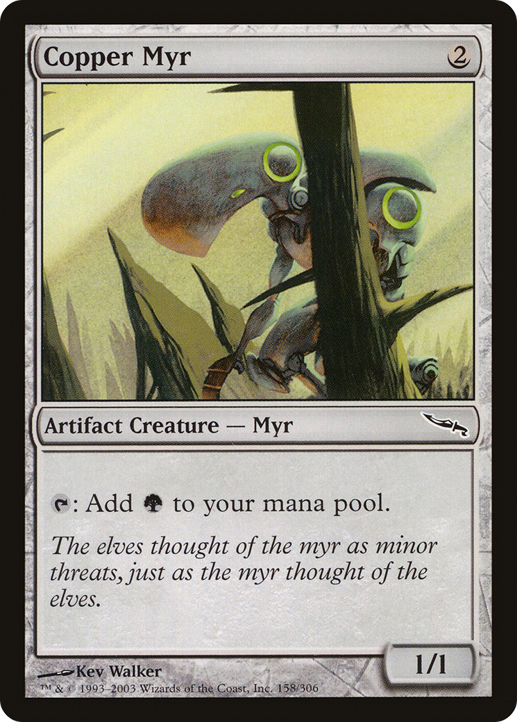 Copper Myr (MRD-158) [Mirrodin] Foil MTG Single Wizards of the Coast