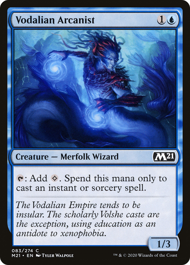 Vodalian Arcanist (M21-083) [Core Set 2021] Foil MTG Single Wizards of the Coast
