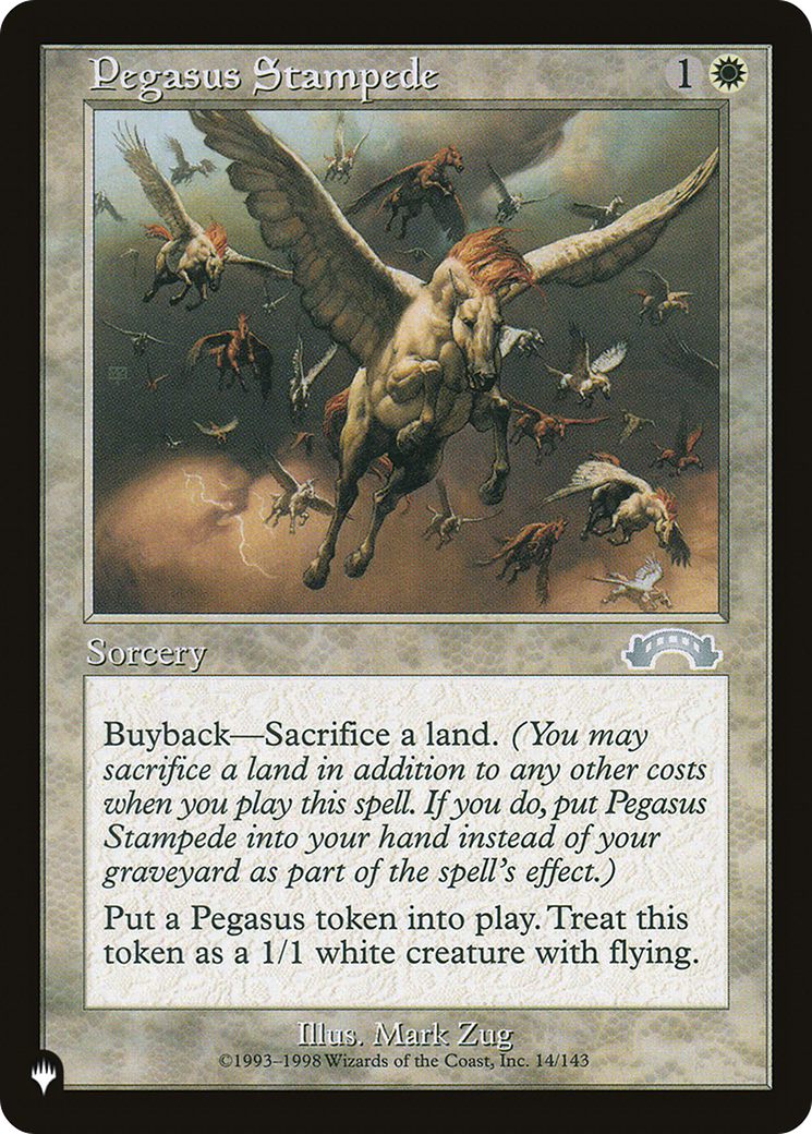 Pegasus Stampede (LIST-EXO-14) [Mystery Booster] The List MTG Single Wizards of the Coast