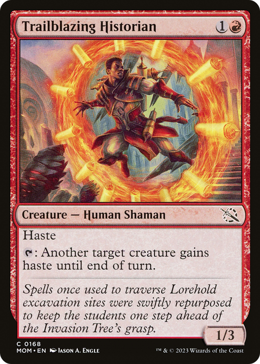 Trailblazing Historian (MOM-168) [March of the Machine] MTG Single Wizards of the Coast