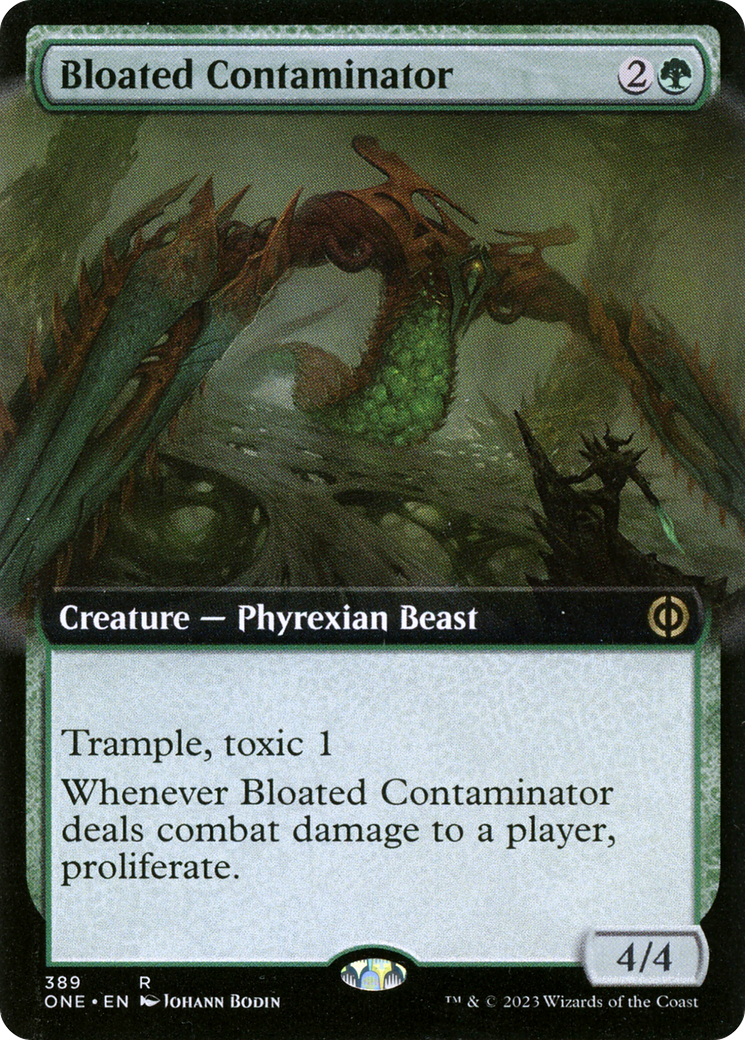 Bloated Contaminator (ONE-389) [Phyrexia: All Will Be One] (Extended Art) Foil MTG Single Wizards of the Coast