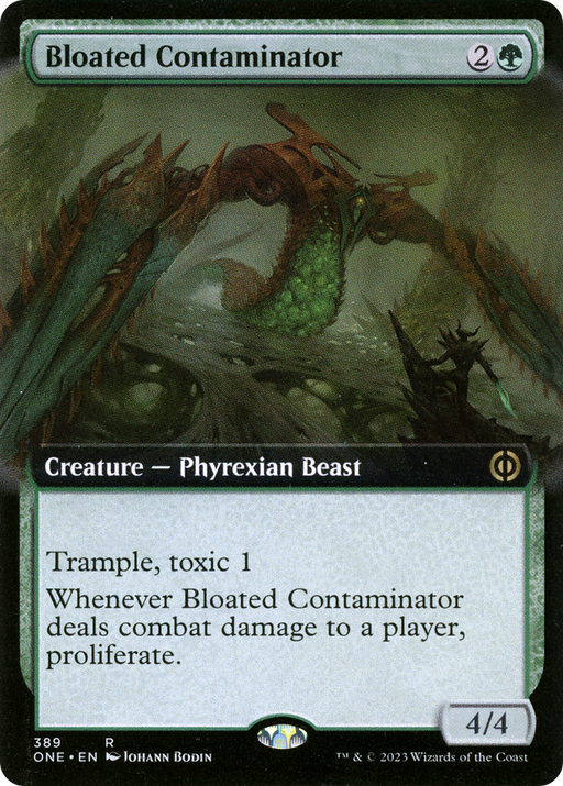 Bloated Contaminator (ONE-389) [Phyrexia: All Will Be One] (Extended Art) MTG Single Wizards of the Coast