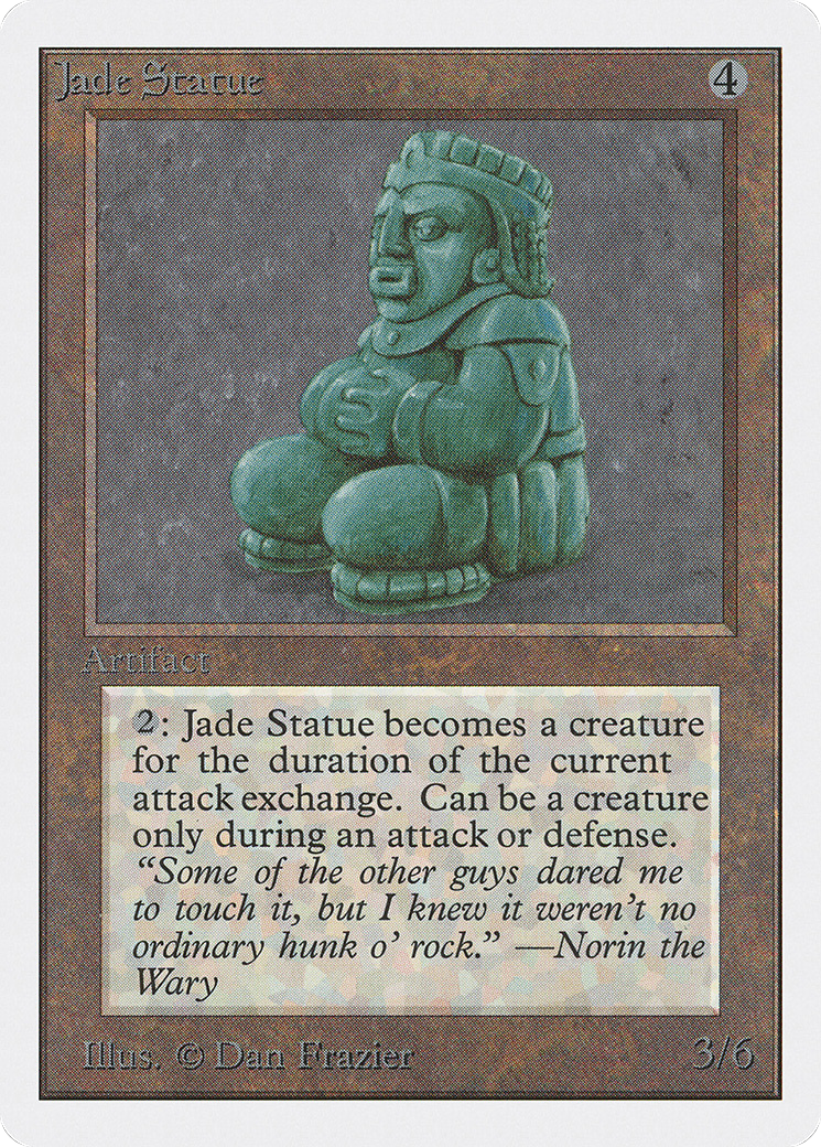 Jade Statue (2ED-) [Oldschool] Unlimited Edition MTG Single Wizards of the Coast