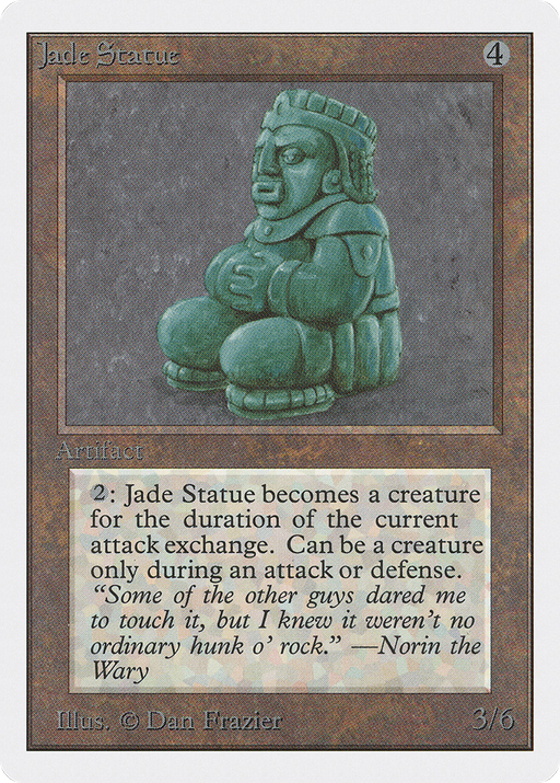 Jade Statue (2ED-) [Oldschool] Unlimited Edition MTG Single Wizards of the Coast