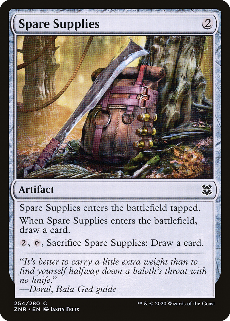 Spare Supplies (ZNR-254) [Zendikar Rising] Foil MTG Single Wizards of the Coast