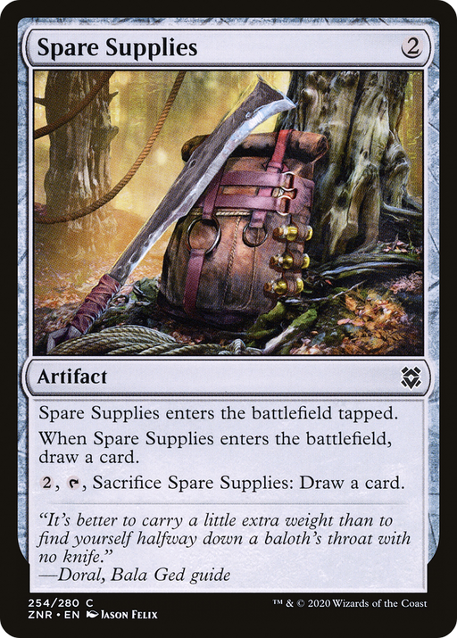 Spare Supplies (ZNR-254) [Zendikar Rising] MTG Single Wizards of the Coast