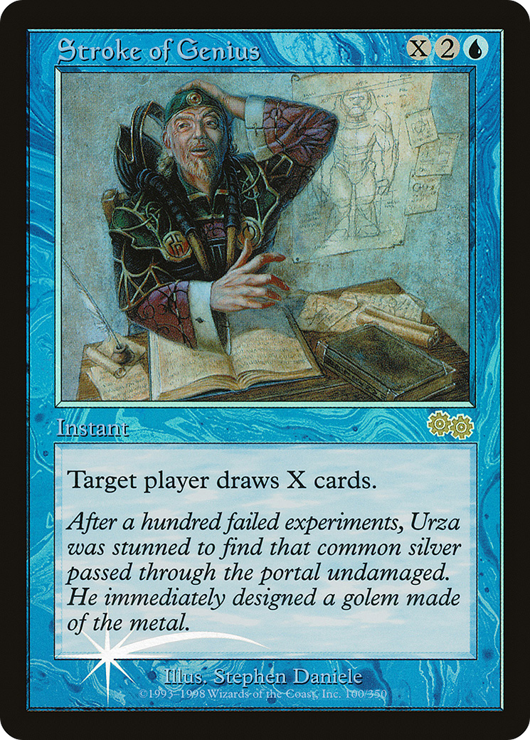 Stroke of Genius (JDG-100) [Misc] Judge Gift Cards 1998 Foil MTG Single Wizards of the Coast