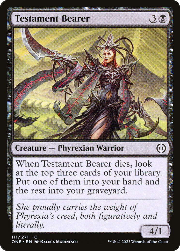 Testament Bearer (ONE-111) [Phyrexia: All Will Be One] Foil MTG Single Wizards of the Coast