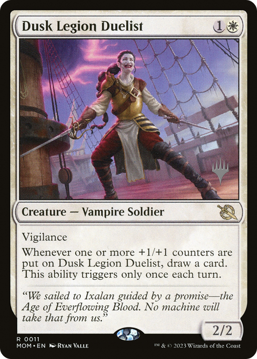 Dusk Legion Duelist (PPMOM-011) [March of the Machine Promos] MTG Single Wizards of the Coast