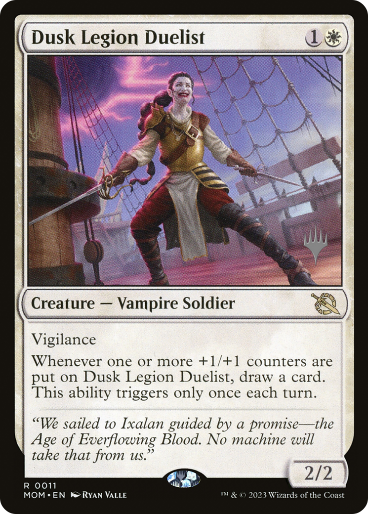 Dusk Legion Duelist (PPMOM-011) [March of the Machine Promos] Foil MTG Single Wizards of the Coast
