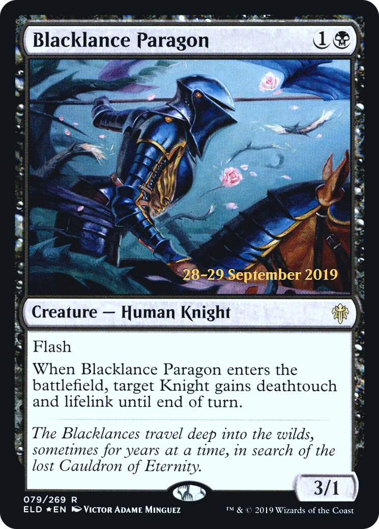 Blacklance Paragon (PRE-079) [Throne of Eldraine Promos] Foil MTG Single Wizards of the Coast