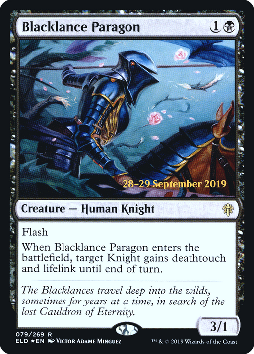 Blacklance Paragon (PRE-079) [Throne of Eldraine Promos] Foil MTG Single Wizards of the Coast
