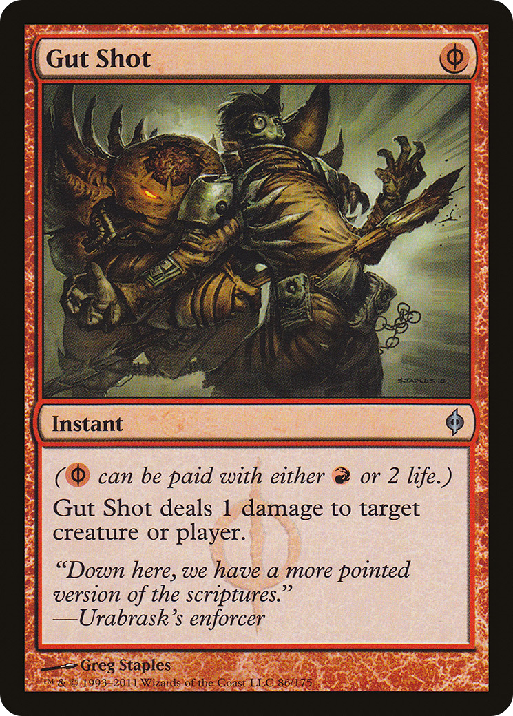 Gut Shot (NPH-086) [New Phyrexia] MTG Single Wizards of the Coast